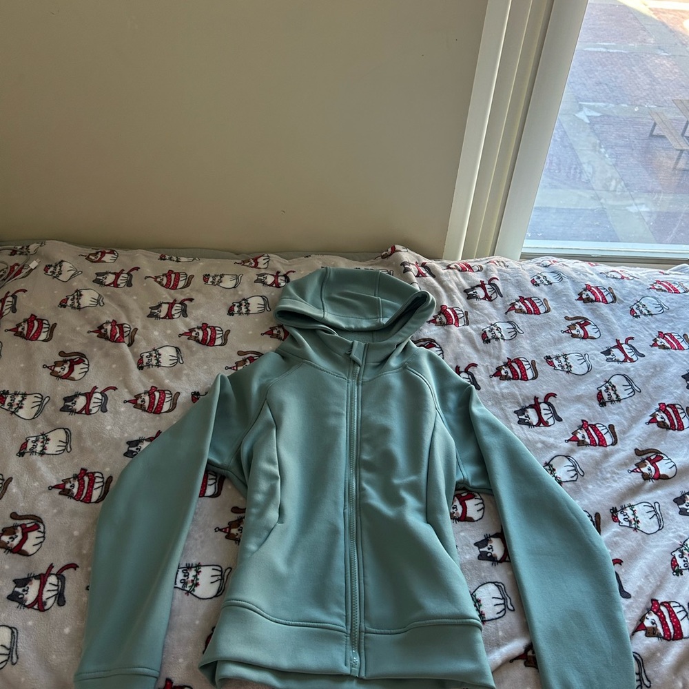 Light Blue Hooded Jacket